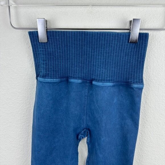 Free People Movement High-Rise 7/8 Length Good Karma Leggings in Blue Spruce - Picture 8 of 11